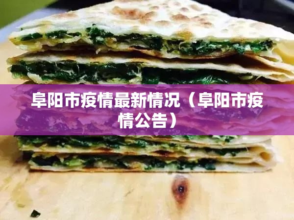 阜阳市疫情最新情况（阜阳市疫情公告）