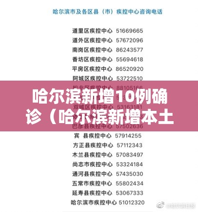 哈尔滨新增10例确诊(哈尔滨新增本土确诊病例5例名单) 哈尔滨新增10例确诊(哈尔滨新增本土确诊病例5例名单)