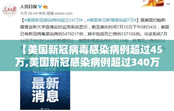 【美国新冠病毒感染病例超过45万,美国新冠感染病例超过340万】