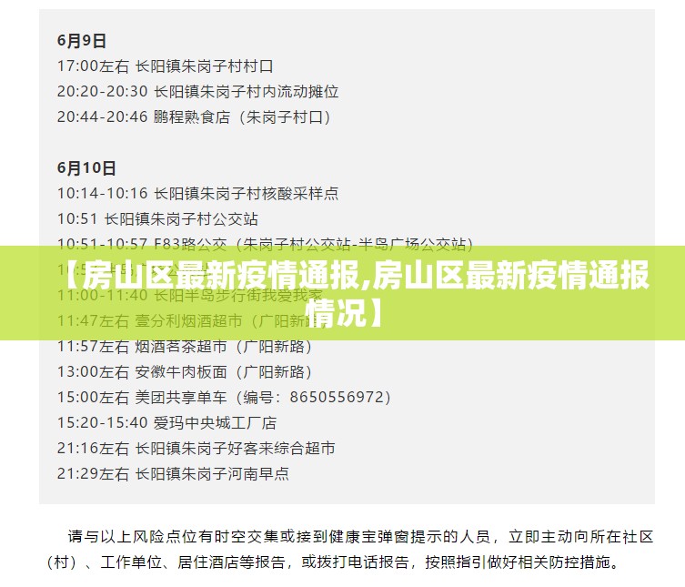 【房山区最新疫情通报,房山区最新疫情通报情况】
