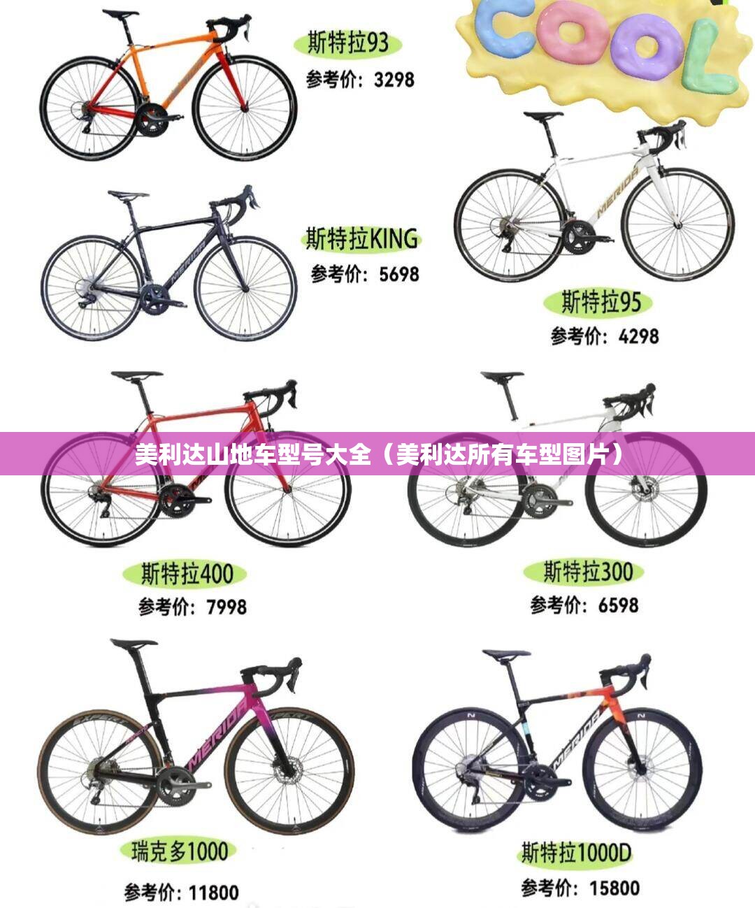 美利达山地车型号大全（美利达所有车型图片）