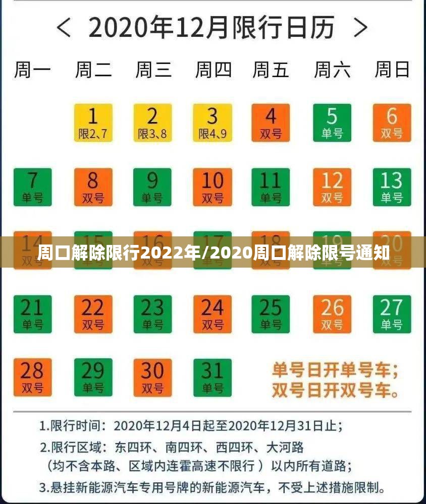 周口解除限行2022年/2020周口解除限号通知 周口解除限行2022年/2020周口解除限号通知