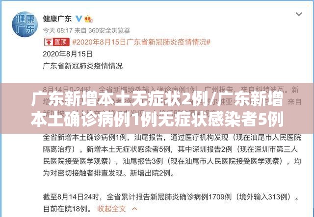 广东新增本土无症状2例/广东新增本土确诊病例1例无症状感染者5例 广东新增本土无症状2例/广东新增本土确诊病例1例无症状感染者5例