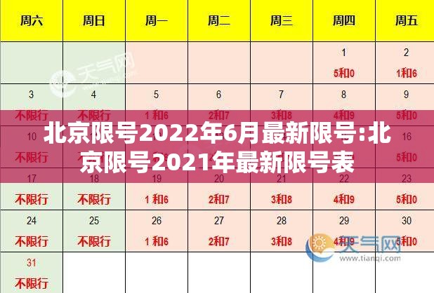 北京限号2022年6月最新限号:北京限号2021年最新限号表 北京限号2022年6月最新限号:北京限号2021年最新限号表