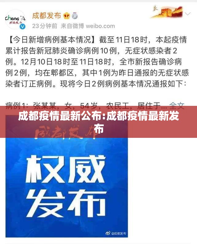 成都疫情最新公布:成都疫情最新发布