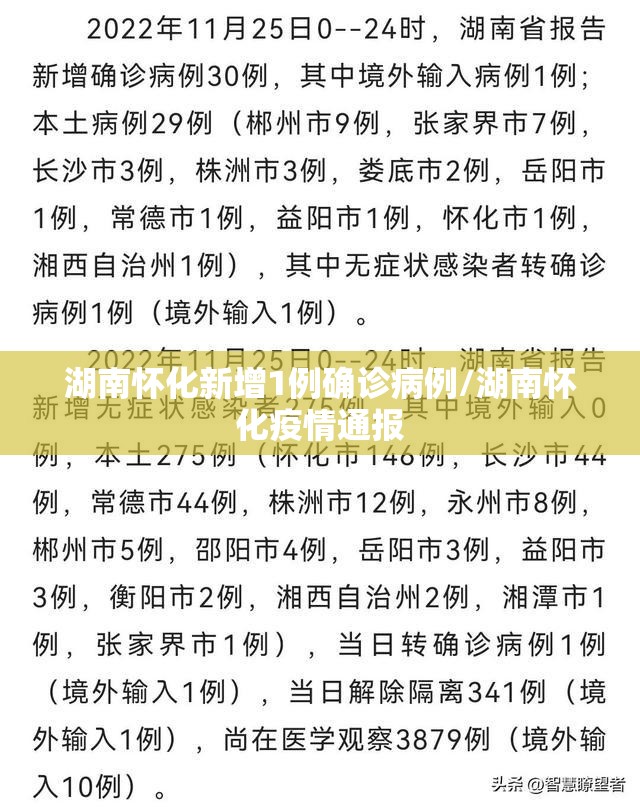 湖南怀化新增1例确诊病例/湖南怀化疫情通报 湖南怀化新增1例确诊病例/湖南怀化疫情通报