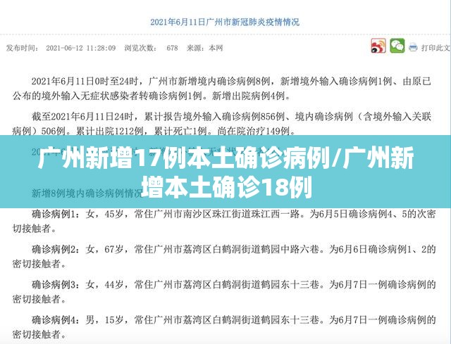 广州新增17例本土确诊病例/广州新增本土确诊18例